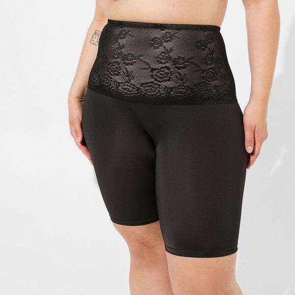 Torrid Lingerie BUNDLE Sports Bra High Rise Short Panty Microfiber Black 1X Top - Picture 10 of 10